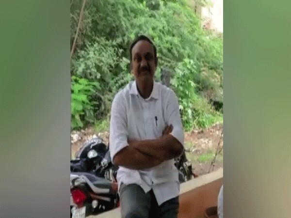 TDP leader Dr. Aravind Babu was detained by the police this morning. (Photos/ANI)