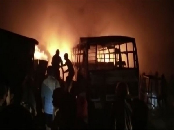 Visuals from HRTC's Dhali workshop in Shimla (Photo/ANI)