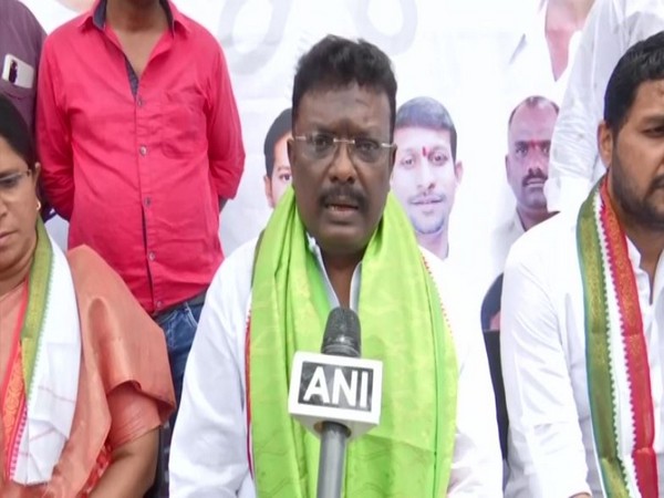 Dasoju Sravan, spokesperson of Telangana Congress. (Photo/ANI)