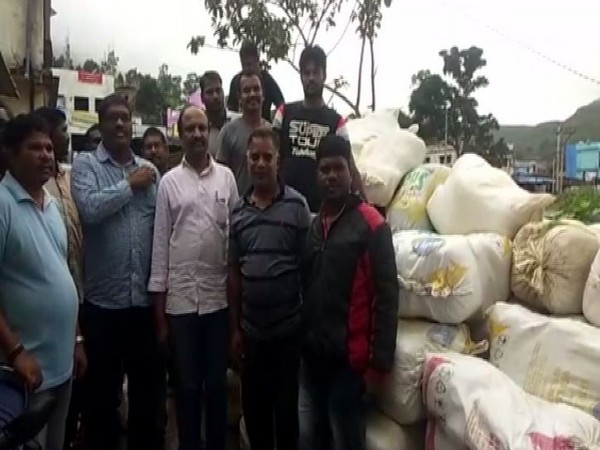 Excise Police on Tuesday arrested two people and seized 6,000 kilograms Cannabis from Birriguda village in Visakhapatnam. (Photo/ANI)