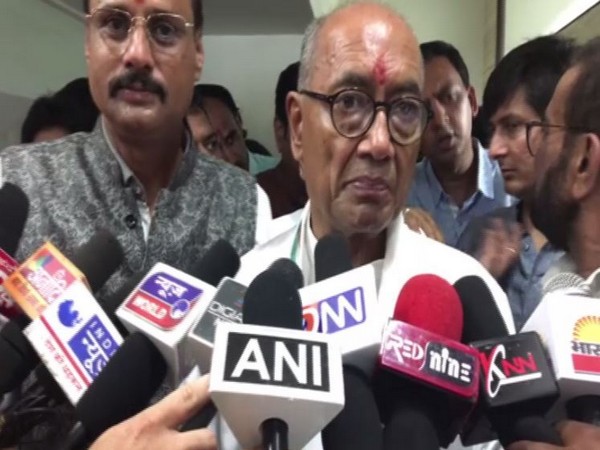 Congress leader Digvijaya Singh while speaking to reporters on Sunday in Indore, Madhya Pradesh. (Photo/ANI)