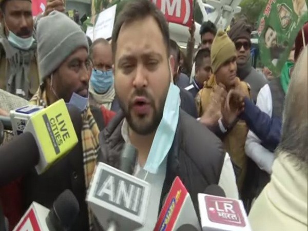 Rashtriya Janata Dal leader Tejashwi Yadav in Patna