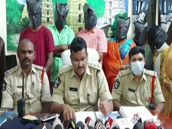 Andhra Pradesh Police arrested 11 accused in child trafficking (Photo/ANI)