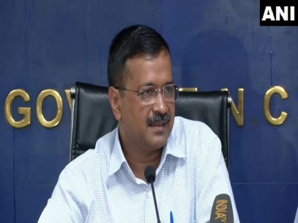 Chief Minister Arvind Kejriwal while addressing reporters on Monday. Photo/ANI