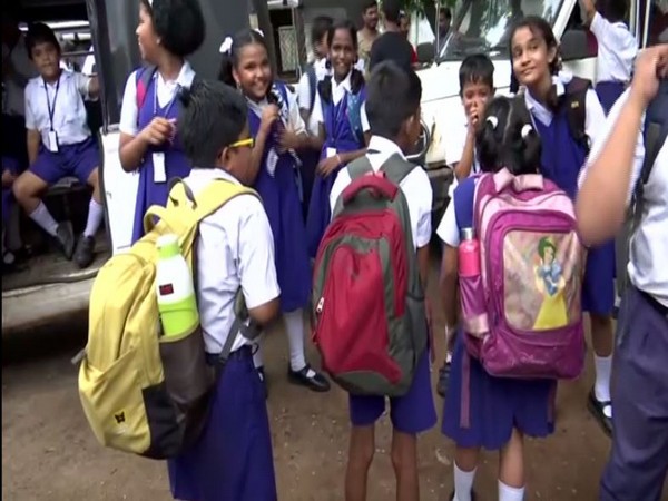 Odisha government to check on the weigh of school students' bags across different districts across the state. (Photo/ANI)
