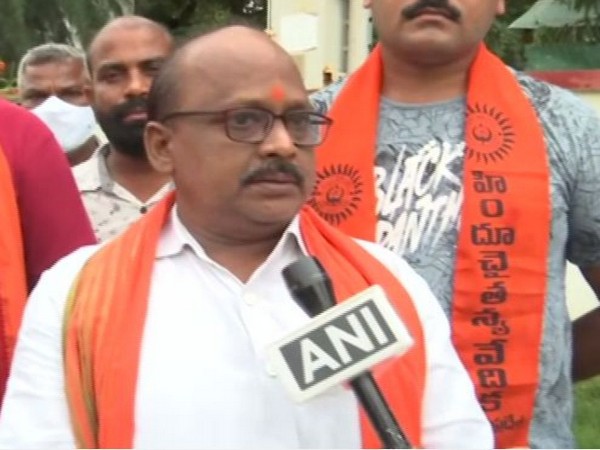 Vijaywada VHP president Sana Srinivas (Photo/ANI)