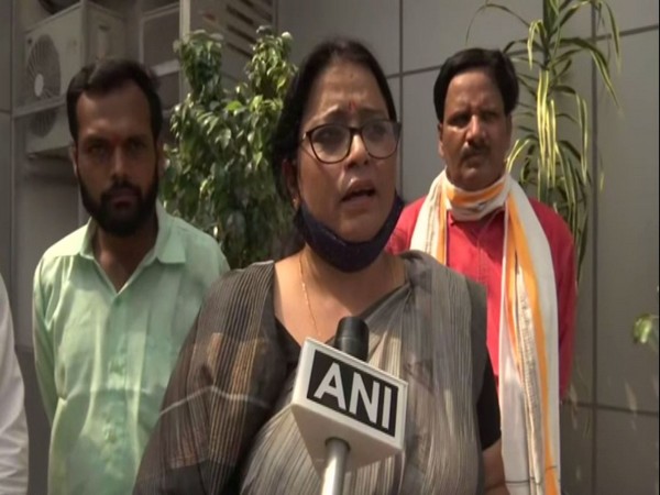 BJP MP Rekha Verma in Lucknow (Photo/ANI)