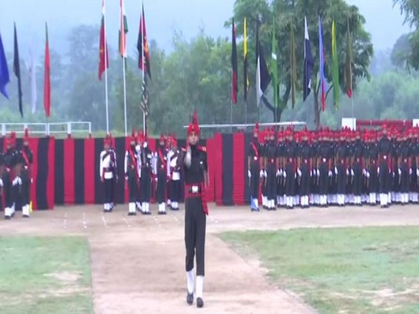 Visuals of attestation parade at Dansal (Photo/ANI)