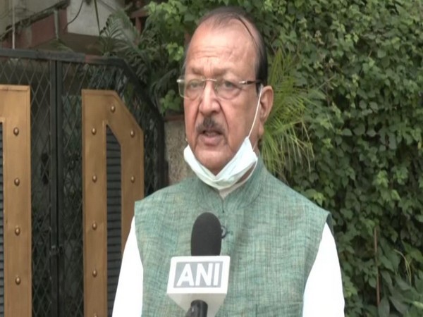 BSP National Spokesperson Sudhindra Bhadoria talking to ANI in Delhi (Photo/ANI)