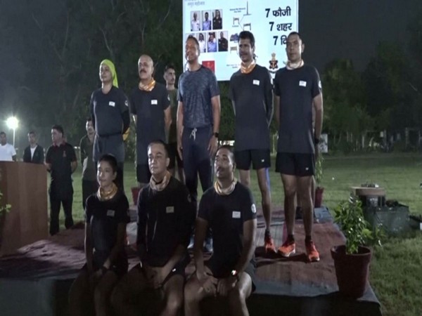 Run commarating 'Azadi ka Amrit Mahotsav' reaches Agra (Photo/ANI)