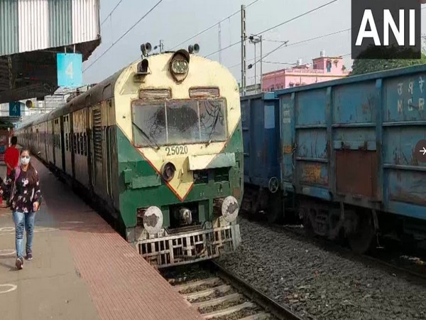 A visual from the Sainthia Junction railway station in Birbhum district on Sunday. [Photo/ANI]