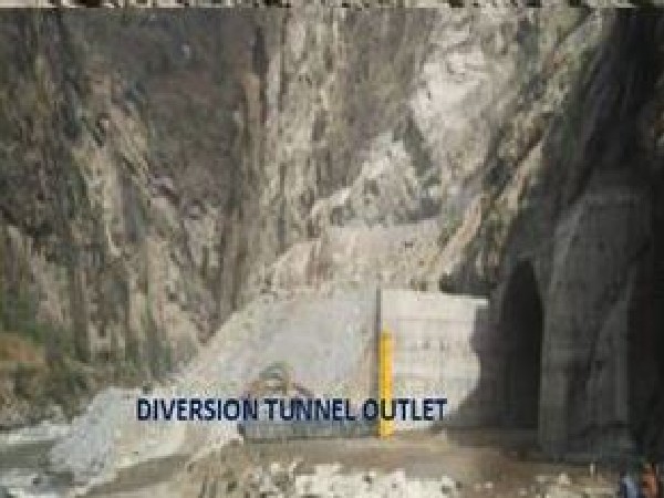 Diversion of Marusudar River of Pakal Dul Hydro Electric Project in J-K's Kishtwar (Photo/ANI)