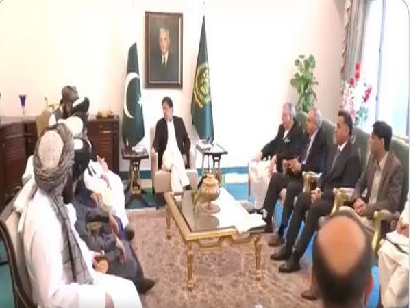 Imran Khan meeting Afghanistan's acting Foreign Minister Amir Khan Muttaqi