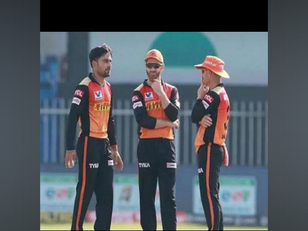 Rashid Khan, Kane Williamson and David Warner (L-R)(Image: David Warner's Instagram)