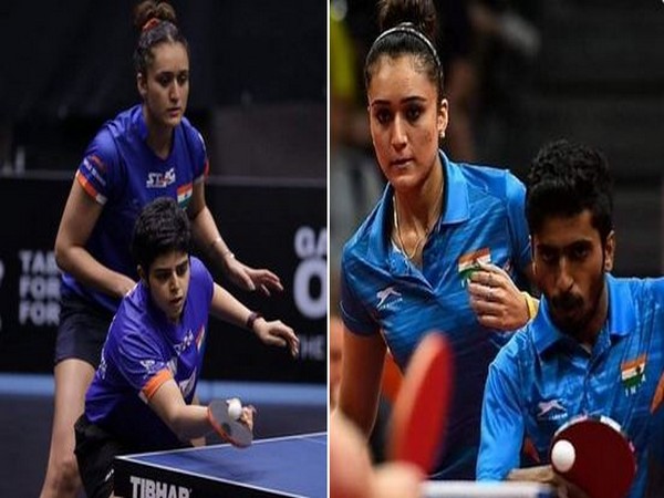 Manika Batra, Archana Kamath, G Sathiyan (Photo: Twitter/SAI Media)
