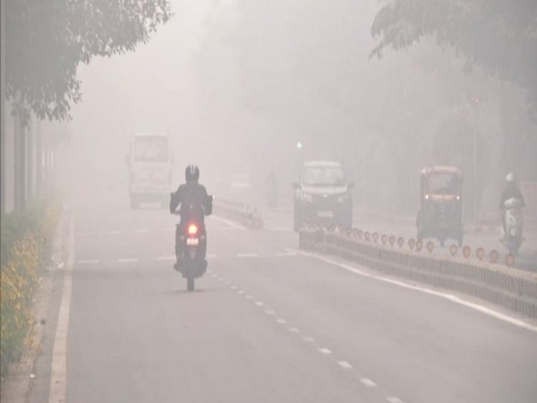 Air quality of Delhi on Thursday morning (Photo/ANI) 