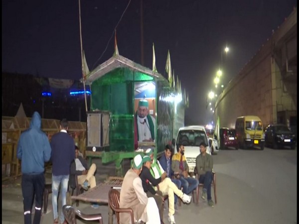 Visula from Ghazipur border (Photo/ANI)