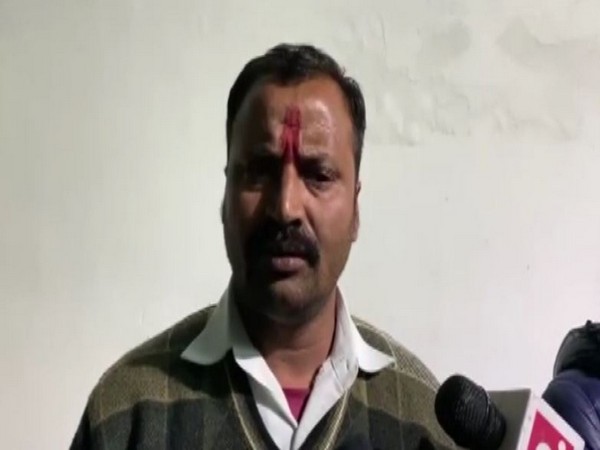 Amit Dubey, witness present at Peeyush Jain's residence in UP's Kannauj (Photo/ANI)