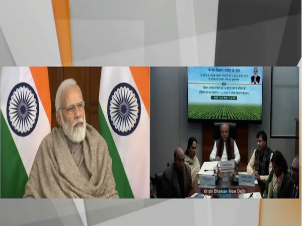 Prime Minister Narendra Modi releases 10th installment of financial benefit under the Pradhan Mantri Kisan Samman Nidhi (PM-KISAN) scheme via video conferencing (Photo/ANI)