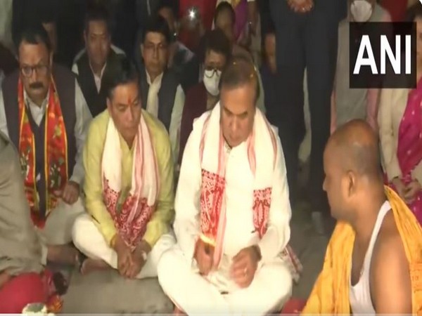 Assam Chief Minister Himanta Biswa Sarma offers prayers at Ugratara temple in Guwahati for the wellbeing of Prime Minister Narendra Modi (Photo/ANI)