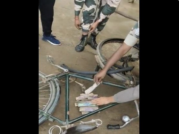 Seized Bangladeshi currency by BSF in Tripura