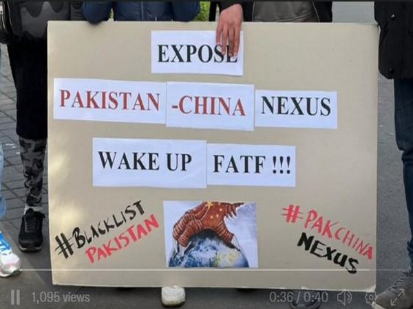 Grab from the video posted by South Asia Press on Twitter