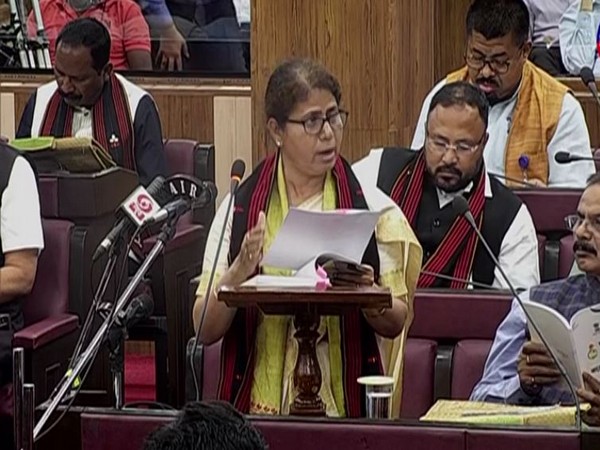 Assam Finance Minister Ajanta Neog presenting state budget (Photo/ANI)