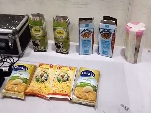 Duplicate ghee seized by the police (Photo/ANI)