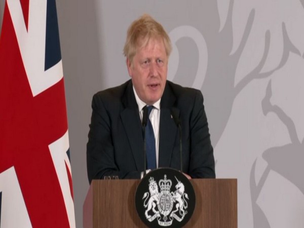 UK PM Boris Johnson at Press Conference