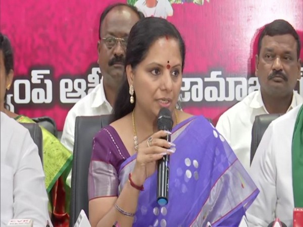TRS MLC K Kavitha (Photo/ANI)