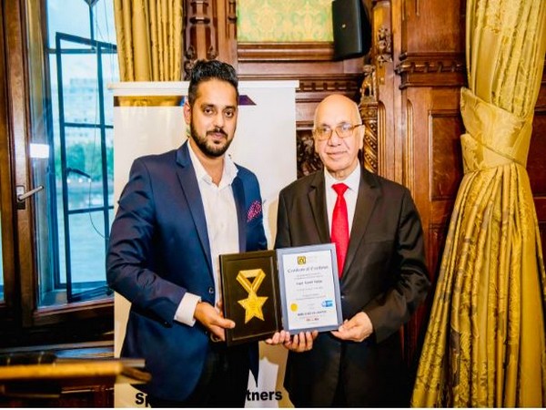 Haryana's Captain Sumit Yadav received Political Analyst of the Year Award in Parliament of UK