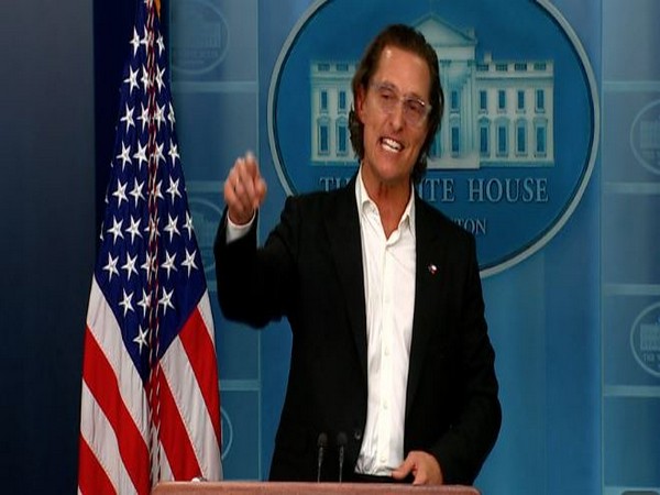 Matthew Mcconaughey at White House for Press Briefing
