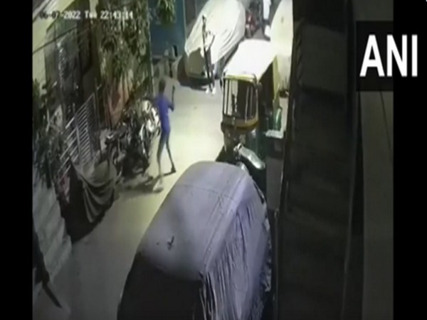 CCTV footage of the incident (Photo/ANI)