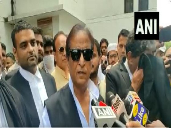 SP leader Azam Khan in UP's Moradabad (Photo/ANI)