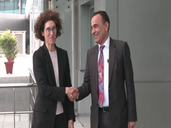 Andorra Foreign Affairs Minister, maria Ubach arrives in Delhi (Photo: Twitter)