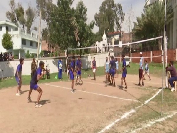 Visual of Volleyball tournament in Rajouri 