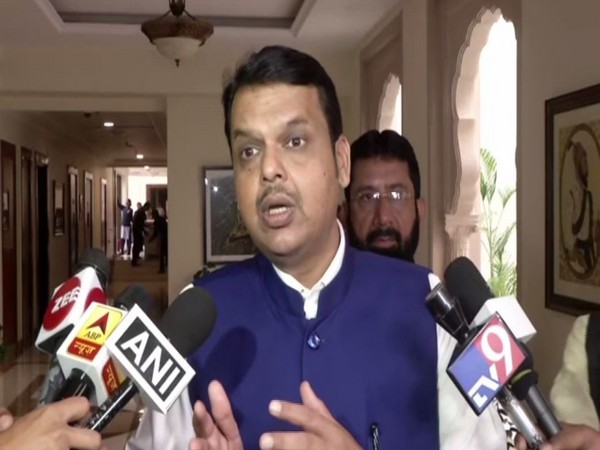 Former Maharashtra Chief Minister and BJP leader Devendra Fadnavis while speaking to the reporters in Delhi on Saturday (Photo/ANI)