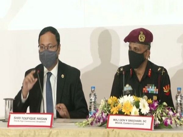 Toufique Hasan, Bangladesh Deputy High Commissioner, with  Major General V Sreehari, SC, MGGS, Eastern Command.