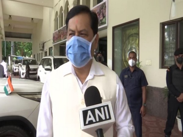 Assam Chief Minister Sarbananda Sonowal speaking to ANI on Monday (Photo/ANI)