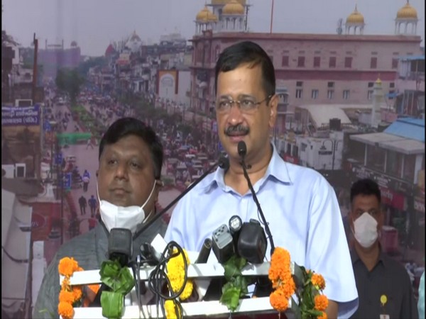 Arvind Kejriwal address to the public. (Photo/ANI)
