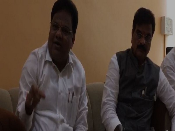 Maharashtra Water Conservation Minister Tanaji Sawant speaking to ANI in Mumbai . Photo/ANI