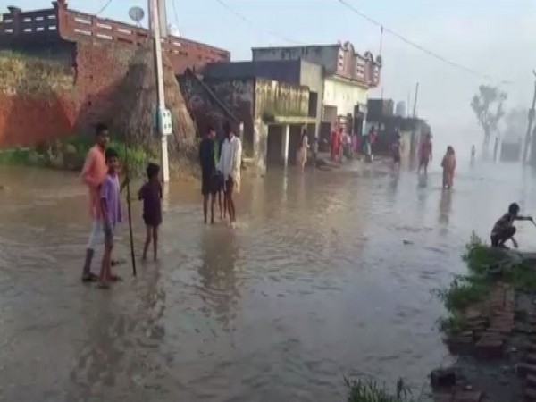 Several areas across Karnal, Haryana inundated as Yamuna River is flowing in spate. (Photo/ANI)