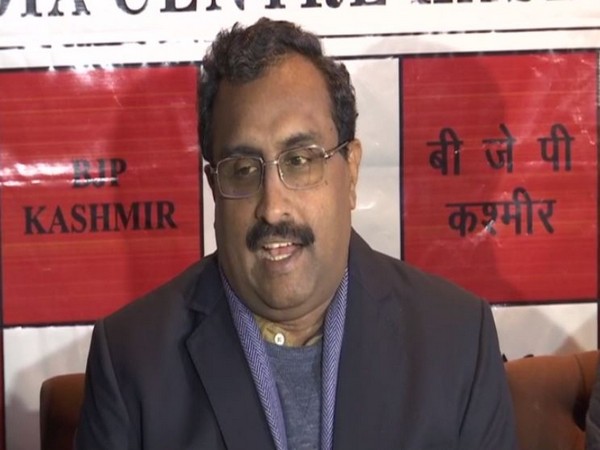 BJP National general secretary Ram Madhav while speaking to the reporters on Thursday (Photo/ANI)