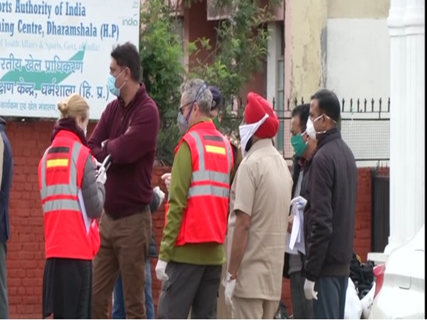 44 44 foreign tourists consisting of German and French nationals waiting to be taken to Delhi