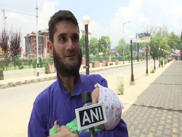 Parvez, a resident of Srinagar, Jammu and Kashmir strongly condemned the center's decision of scrapping Article 370 of Indian Constitution on Monday. (Photo/ANI)