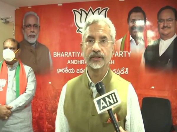 Minister of External Affairs S Jaishankar speaking to ANI on Saturday (Photo/ANI)