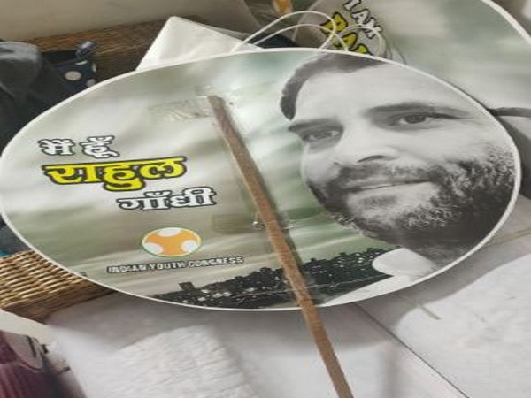 Banners of Rahul Gandhi to be used in the 'Bharat Bachao Rally' (Photo/ANI)
