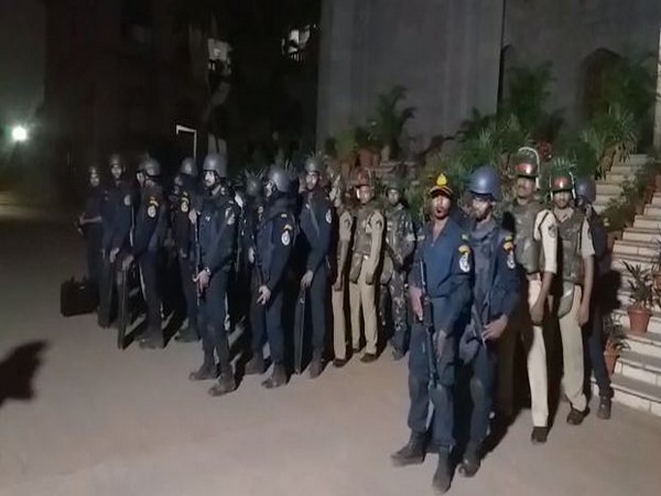 Commandos during the mock drill at Telangana High Court (Photo/ANI)
