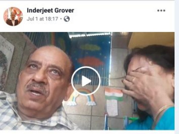 The elderly couple's post on Facebook (Photo/Facebook)