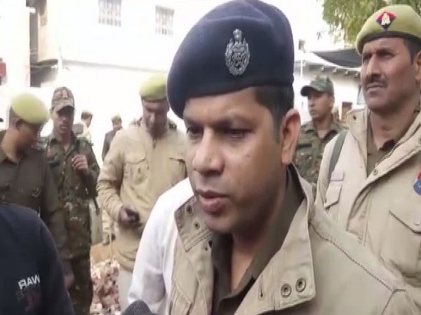 Senior Superintendent of Police Prabhakar Chaudhary speaking to media persons on Saturday. Photo/ANI